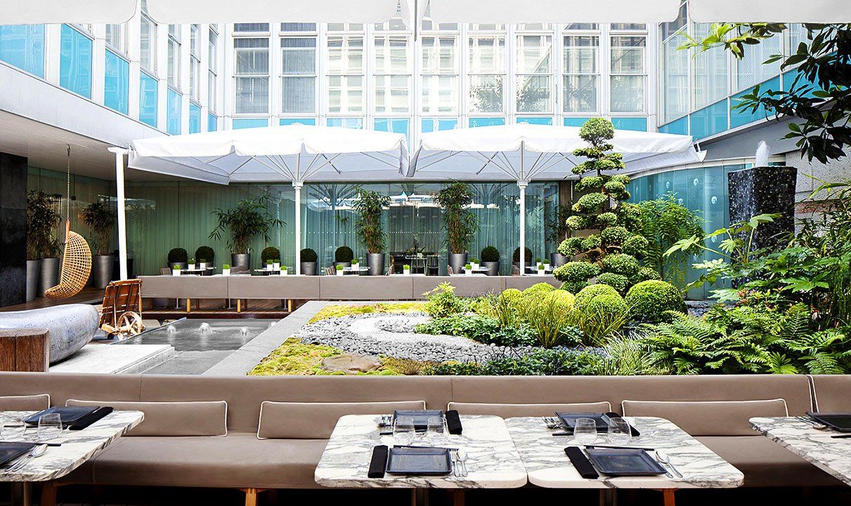 Sanderson Londra Exterior foto The interior of the restaurant